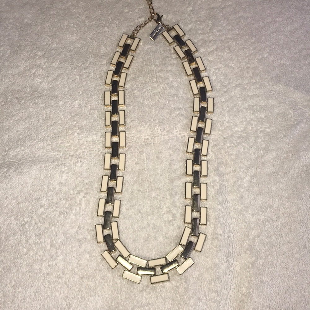 The Limited | Gold/ Cream Linked Necklace